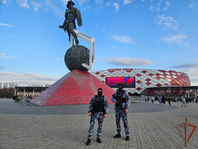 Охрану общественного порядка на спортивных мероприятиях в Москве обеспечила Росгвардия