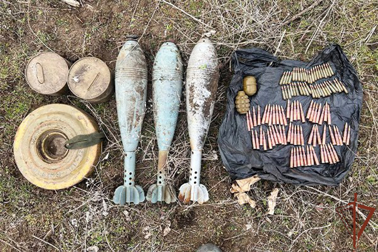 Росгвардейцы обнаружили тайники ВСУ в Херсонской и Запорожской областях