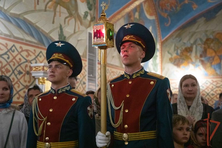 В Главном храме Росгвардии состоялось пасхальное богослужение