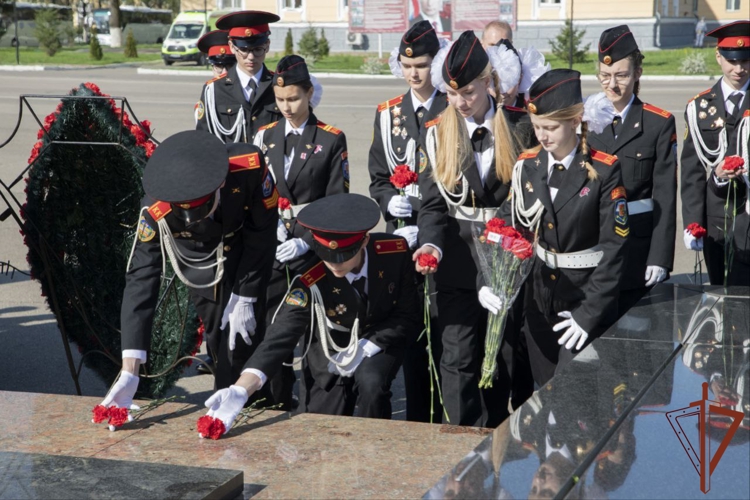Росгвардия провела кадетский слет, посвященный 80-летию Победы в Великой Отечественной войне 1941-1945 гг. 