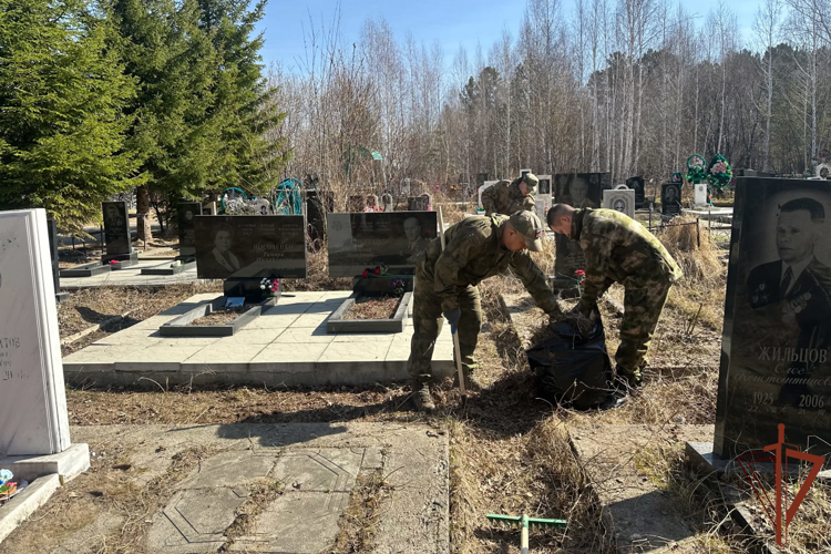 Мероприятия, приуроченные к 80-летию со Дня Великой Победы, поддержали росгвардейцы в Сибири