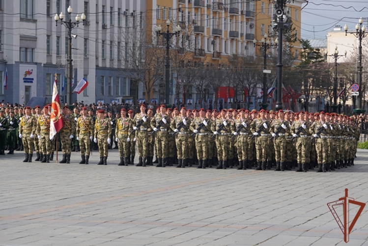 На Дальнем Востоке росгвардейцы приняли участие в мероприятиях, посвященных Дню Победы
