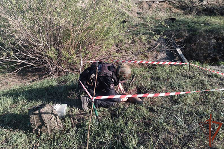 В Улан-Удэ взрывотехники Росгвардии обследовали найденные боеприпасы