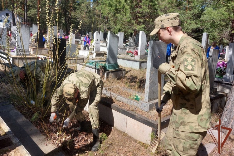 В преддверии юбилея Победы росгвардейцы продолжают активно участвовать в патриотических мероприятиях в Сибири 