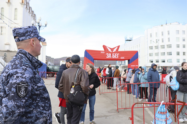 Росгвардейцы на Дальнем Востоке приняли участие во всероссийском легкоатлетическом забеге