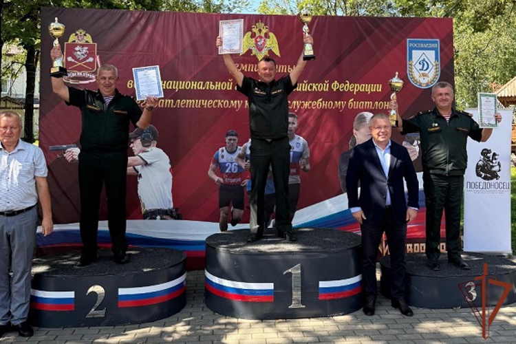 Спортсмены Южного округа одержали победу и стали призерами на чемпионатах Росгвардии по биатлону и легкоатлетическому кроссу