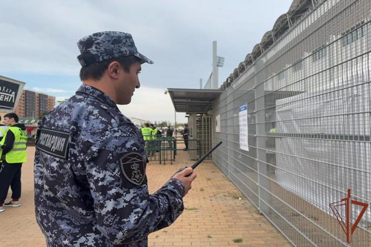В Дагестане росгвардейцы обеспечили безопасность футбольного матча Кубка России