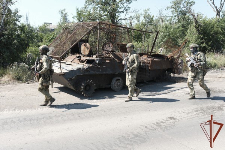 Росгвардейцы обнаружили оставленные при отступлении ВСУ боеприпасы в ДНР (видео)