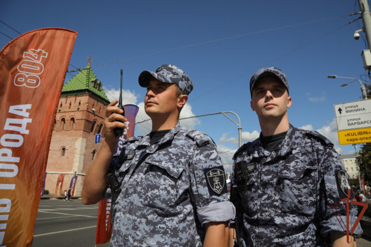 Росгвардия приняла участие в подготовке и праздновании Дня города в Нижнем Новгороде