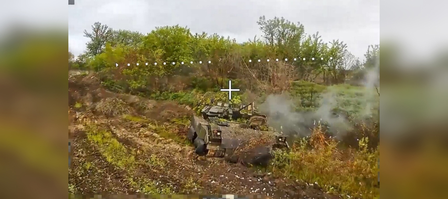 Росгвардейцы уничтожили БМП украинских боевиков в Сумской области (видео)