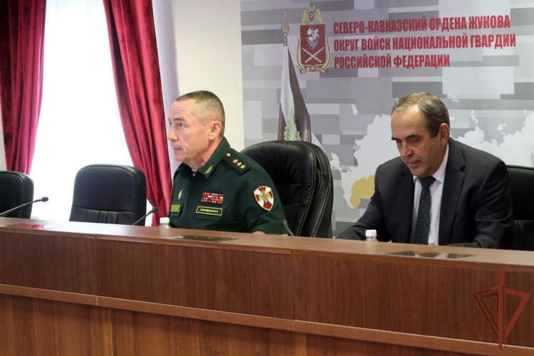 Заседание оперативного штаба состоялось в Северо-Кавказском округе Росгвардии 
