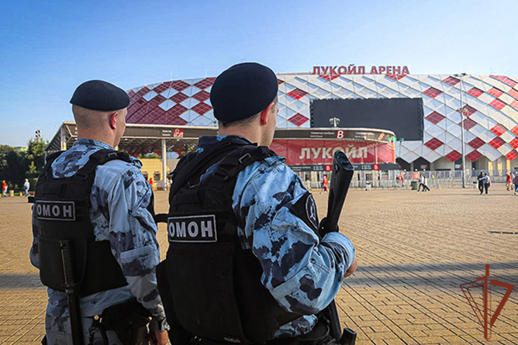 Военнослужащие и сотрудники Росгвардии обеспечили безопасность спортивных мероприятий в Москве