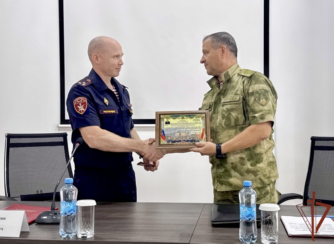 Личному составу подмосковного главка Росгвардии представили нового руководителя
