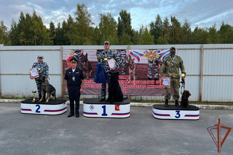 В Вологодской области росгвардеец стал призером межведомственного чемпионата среди кинологов 