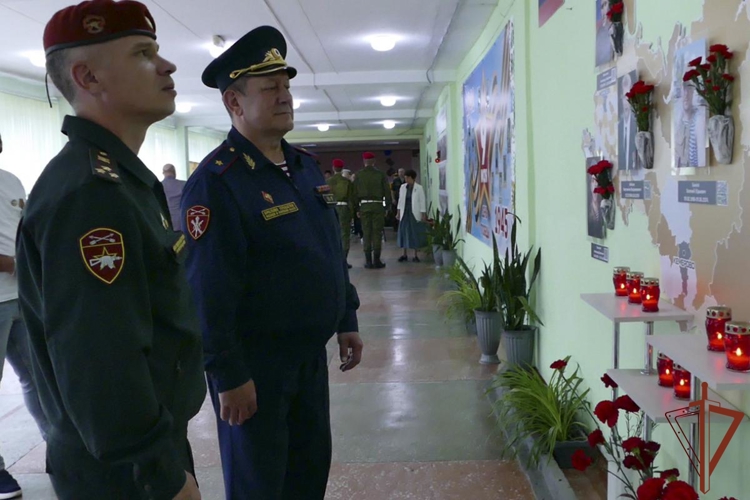 Память героически погибших росгвардейцев увековечена в названиях учебных заведений Кузбасса