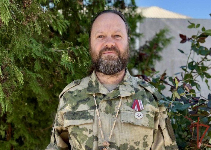 Военный священник посетил подразделения Росгвардии в Курской области