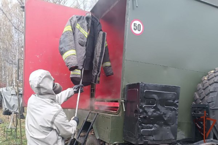 В Красноярском крае завершился полевой выход подразделений радиационной, химической и биологической защиты Росгвардии