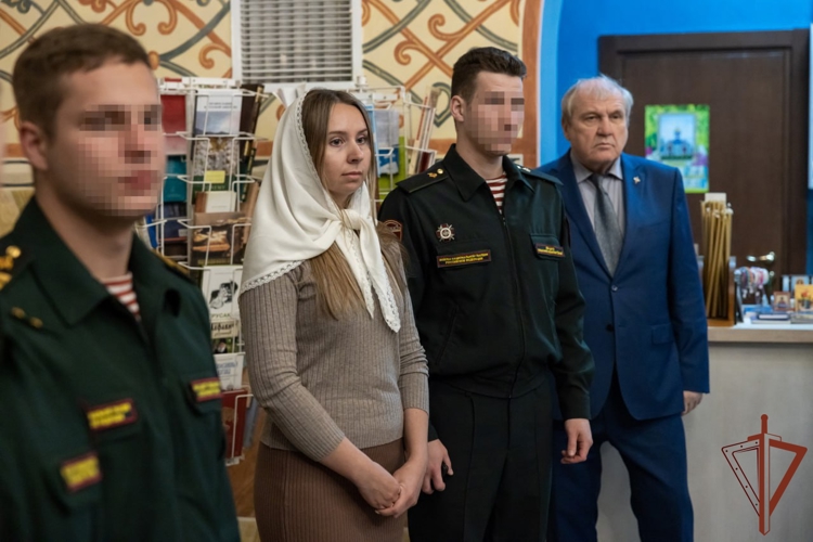 В храм Святого равноапостольного Великого князя Владимира передана икона святых покровителей отрядов специального назначения ведомства (видео)