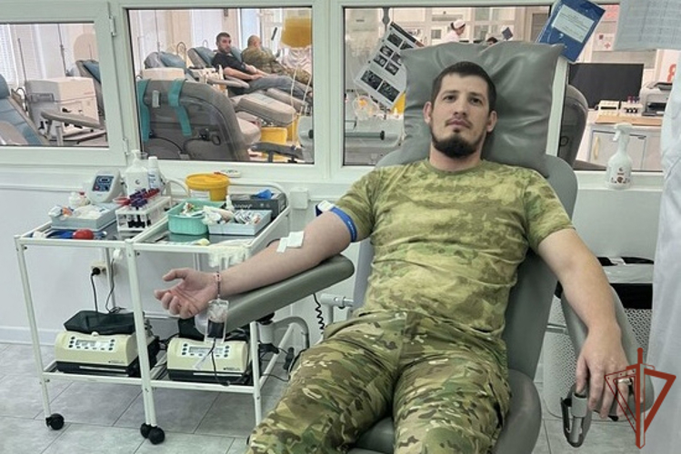 В Чеченской Республике более 130 сотрудников Росгвардии стали донорами крови