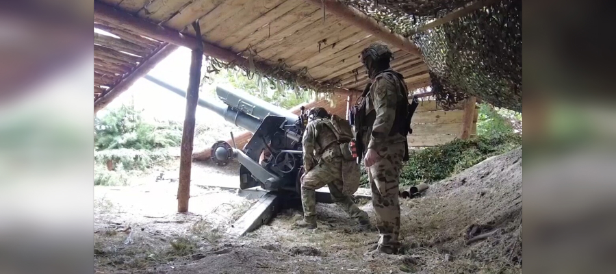 Артиллеристы 116-й бригады Росгвардии ведут активную боевую работу на харьковском направлении (видео)