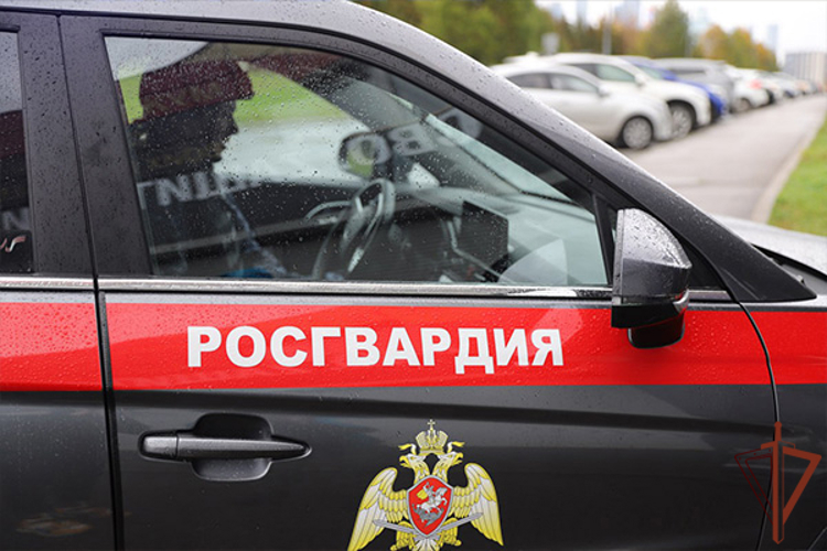 В Москве росгвардейцы оказали помощь курьеру, пострадавшему при падении с электровелосипеда (видео)