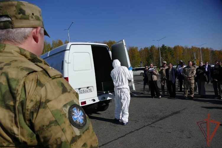 Росгвардия приняла участие в межведомственном учении по борьбе с очагом особо опасного заболевания животных в Томской области