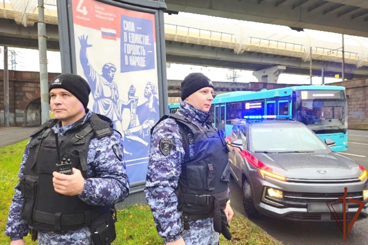Безопасность массовых мероприятий в День народного единства обеспечили росгвардейцы в Санкт-Петербурге 