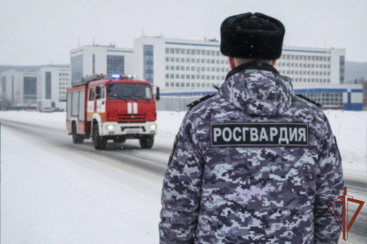 На Камчатке Росгвардия и МЧС России отработали совместные действия при пожаре