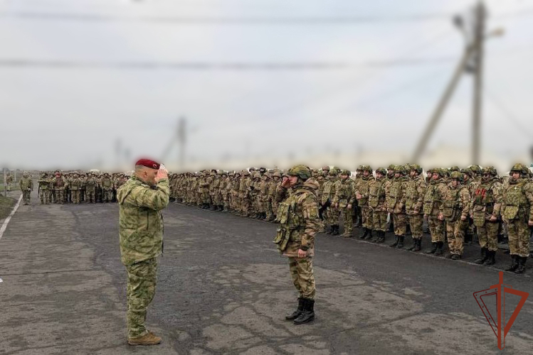 Военнослужащим «стальной» бригады Росгвардии вручили государственные награды