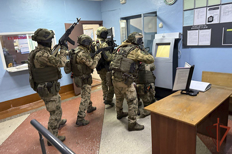 В Благовещенске спецназ Росгвардии принял участие в антитеррористическом учении