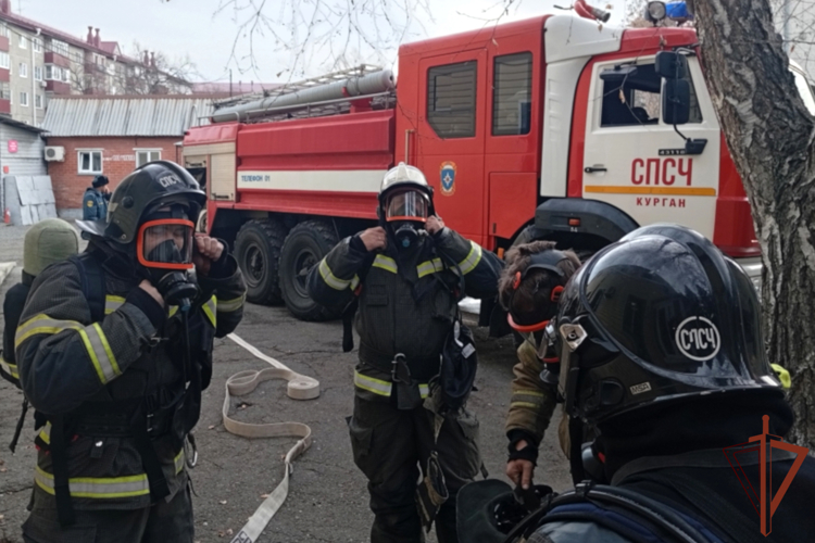Сотрудники ОМОН Росгвардии и МЧС России провели совместную тренировку на Урале