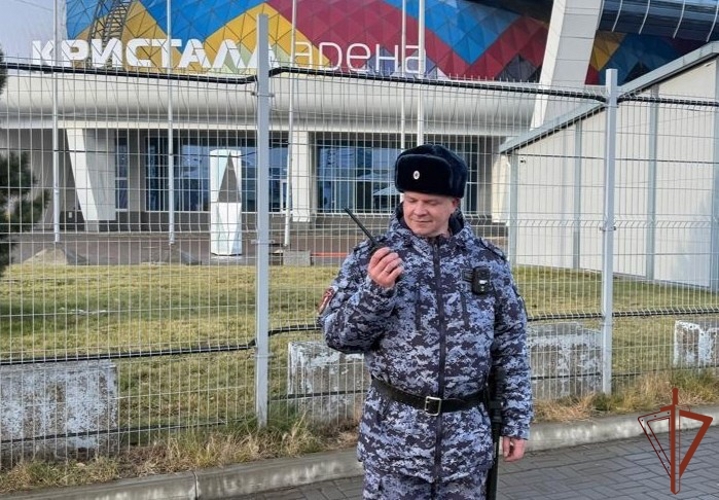 В Красноярске Росгвардия обеспечила правопорядок во время проведения второго этапа серии Гран-при России по фигурному катанию