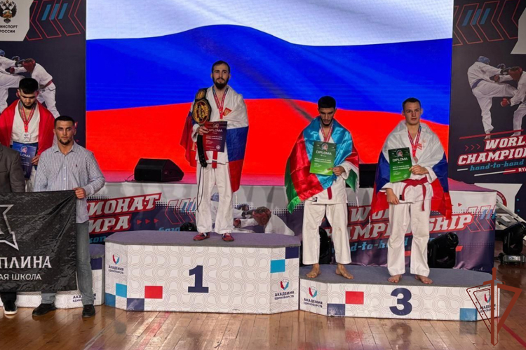 В Рязани военнослужащий Росгвардии стал бронзовым призером чемпионата мира по рукопашному бою 