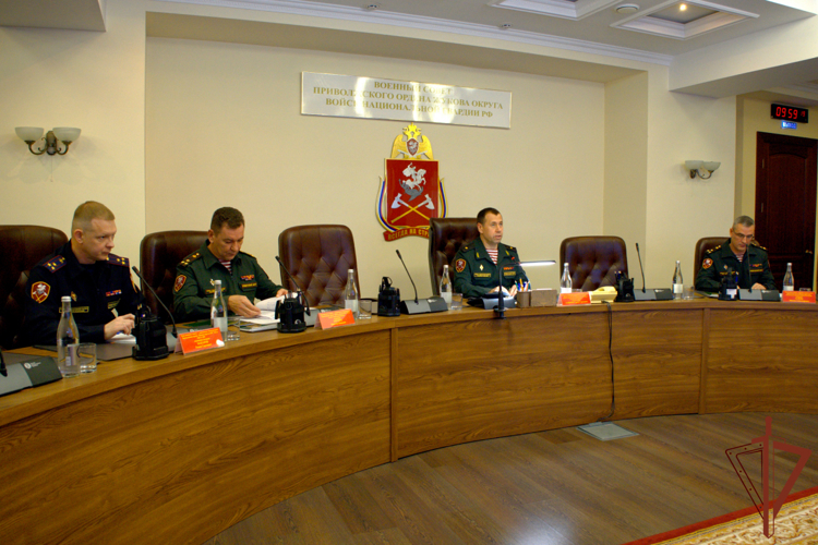 В Приволжском ордена Жукова округе Росгвардии прошел военный совет