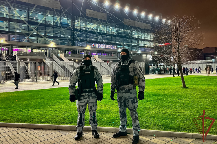 Безопасность матчей КХЛ в Москве обеспечили росгвардейцы