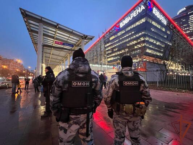 Росгвардейцы обеспечили безопасность спортивных матчей в Москве