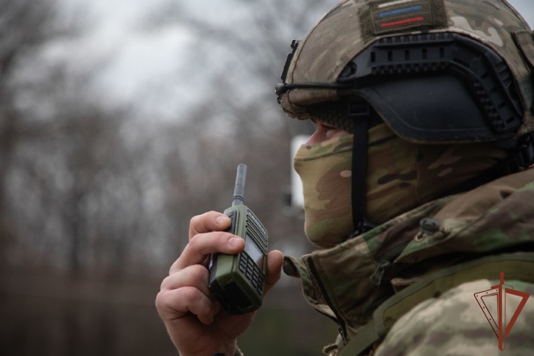 Сотрудники Росгвардии оказывают содействие военнослужащим МО РФ на блокпостах в ДНР (видео)