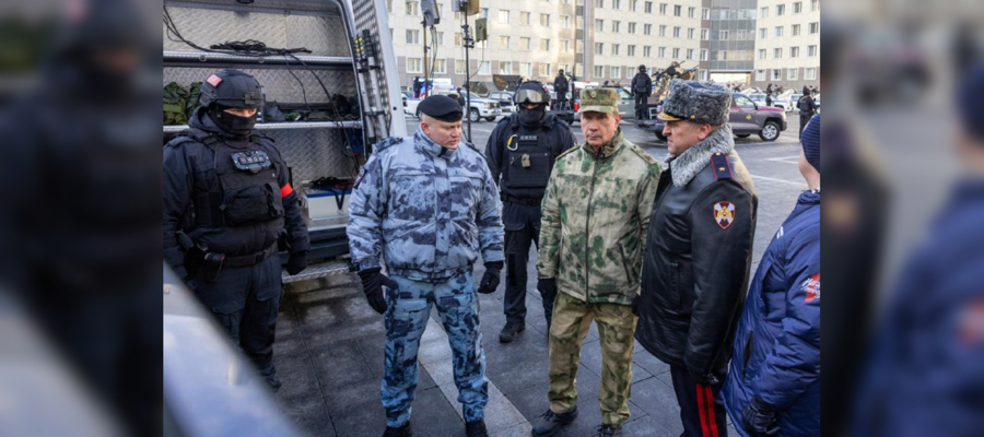 Директор Росгвардии генерал армии Виктор Золотов проверил организацию службы в столичном главке Росгвардии (видео)