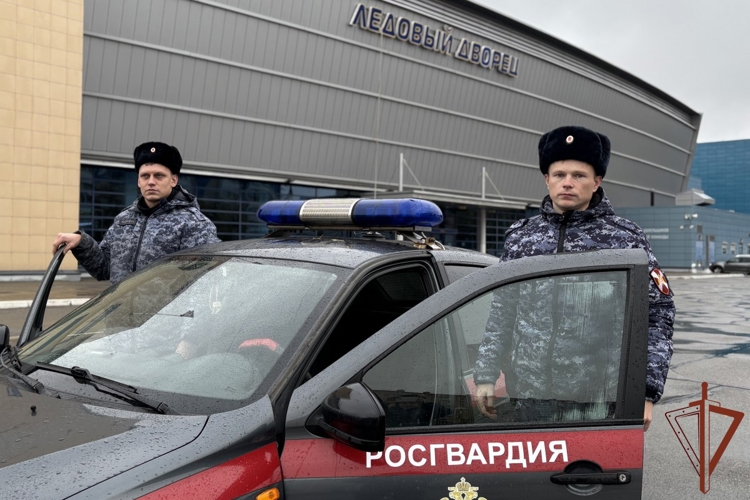 В Череповце сотрудники Росгвардии обеспечили безопасность хоккейного матча