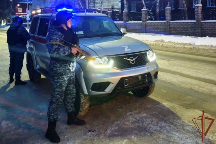 В Барнауле прошло совместное учение Росгвардии и МВД