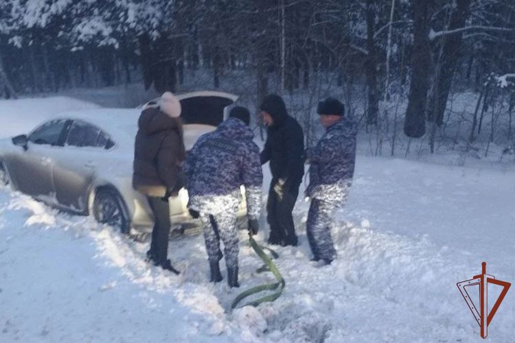 На Урале росгвардейцы помогли оказавшейся в трудной ситуации из-за погодных условий женщине с ребенком