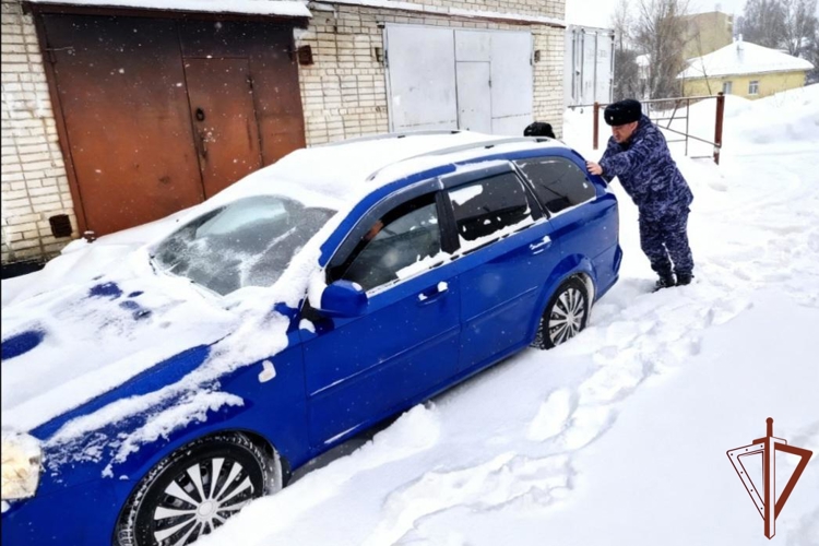Росгвардейцы помогли жителям Владимира, оказавшимся в затруднительной ситуации из-за непогоды