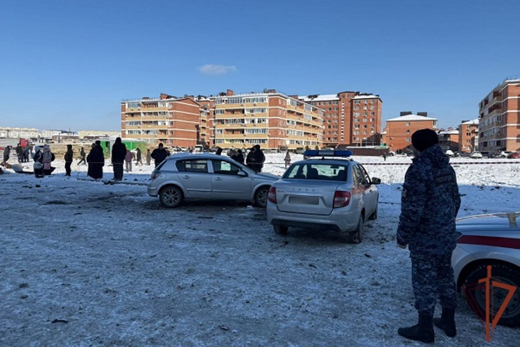 Росгвардия обеспечивает безопасность и участвует в ликвидации последствий падения БПЛА в Адыгее