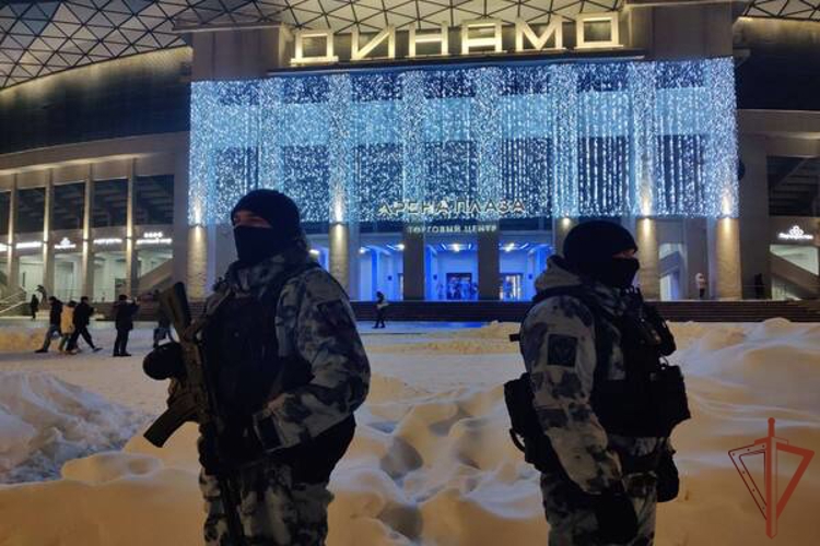 Безопасность хоккейного матча  в Москве обеспечила Росгвардия