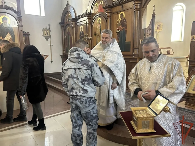 Представители Северо-Западного округа Росгвардии приняли участие в мероприятиях Крещения Господня