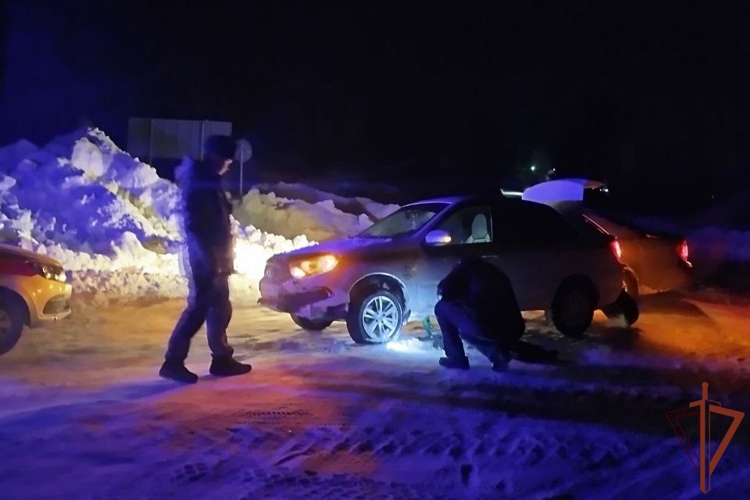 В условиях аномальных морозов росгвардейцы оказывают помощь жителям Сибири
