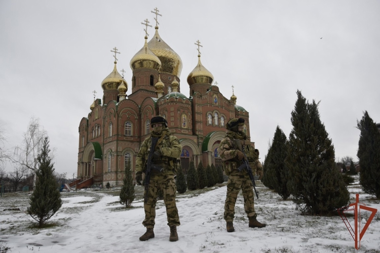 Росгвардейцы обеспечили безопасность Рождественских богослужений в районах проведения специальной военной операции