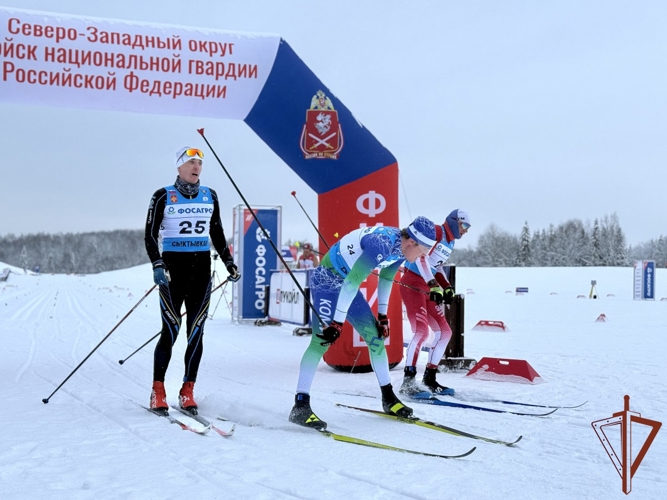 Открытие чемпионатов Росгвардии по лыжным гонкам и служебному двоеборью состоялось в Сыктывкаре 