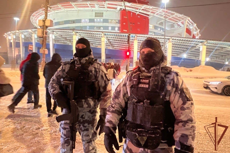 Росгвардия обеспечила безопасность матчей КХЛ в Москве (видео)