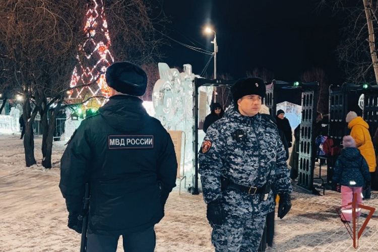 Росгвардейцы обеспечили безопасность граждан в период празднования Нового года в Сибири